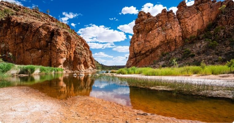 Glen Helen Gorge in West MacDonnell National Park in Northern Territory